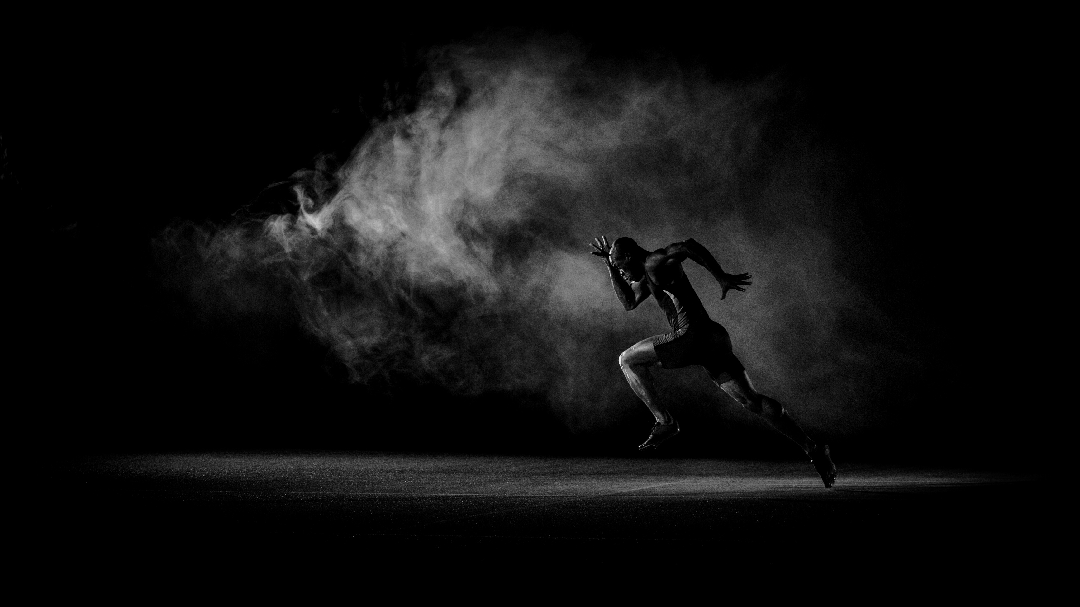 Athlete running